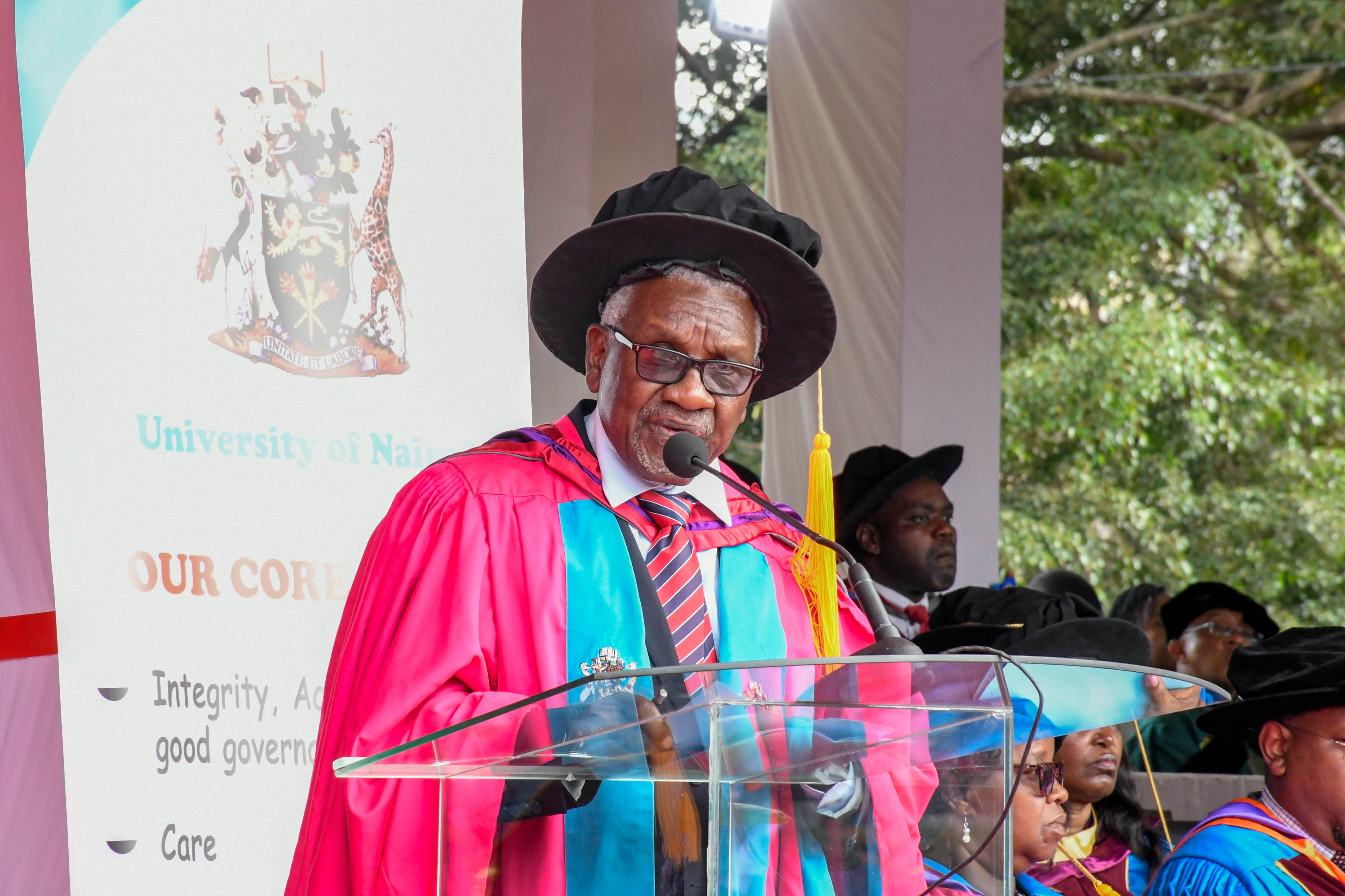 Chair of Council delivers his remarks at 73rd Graduation Ceremony