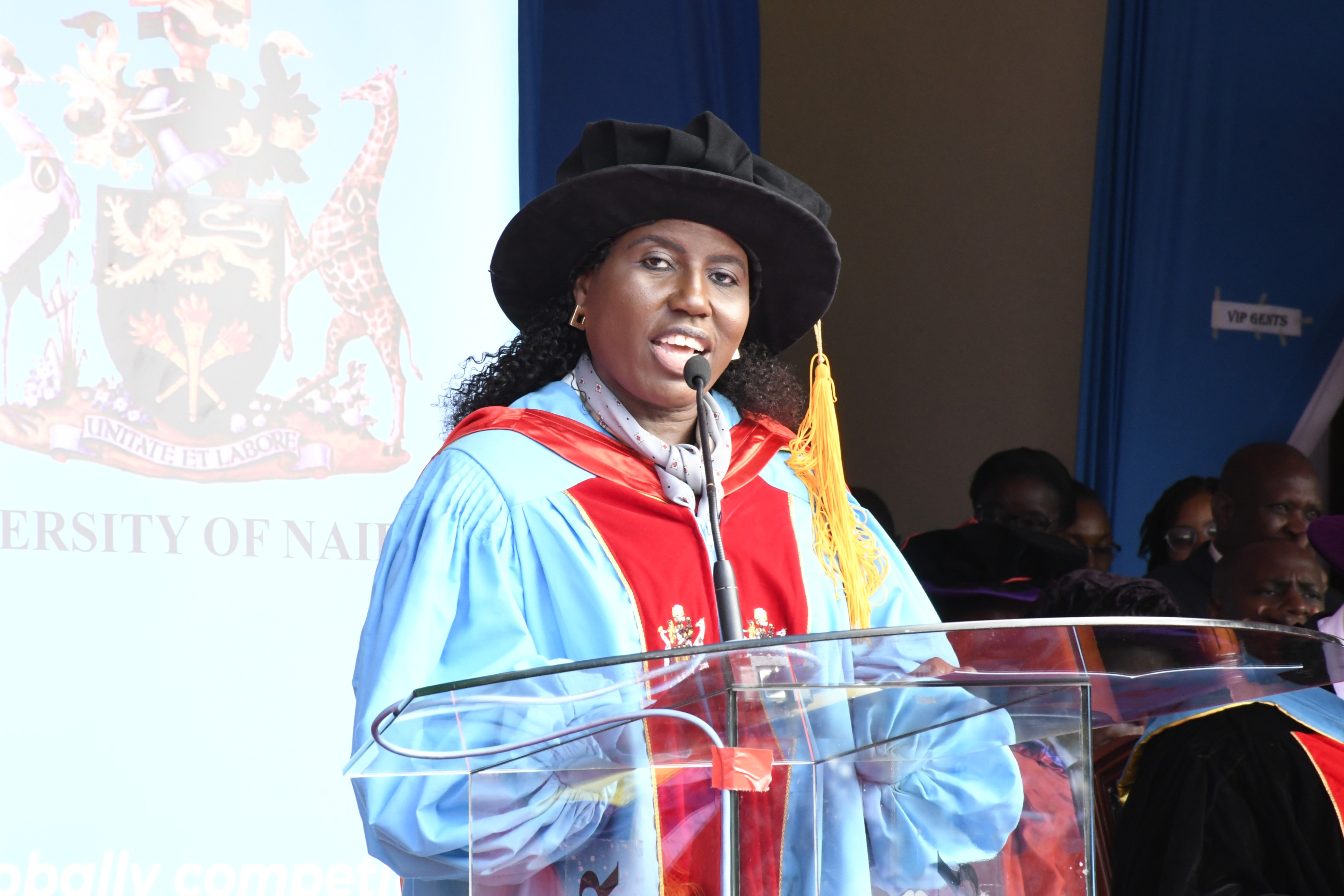 PS, State Department for Higher Education, Dr Beatrice Inyangala gives her remarks