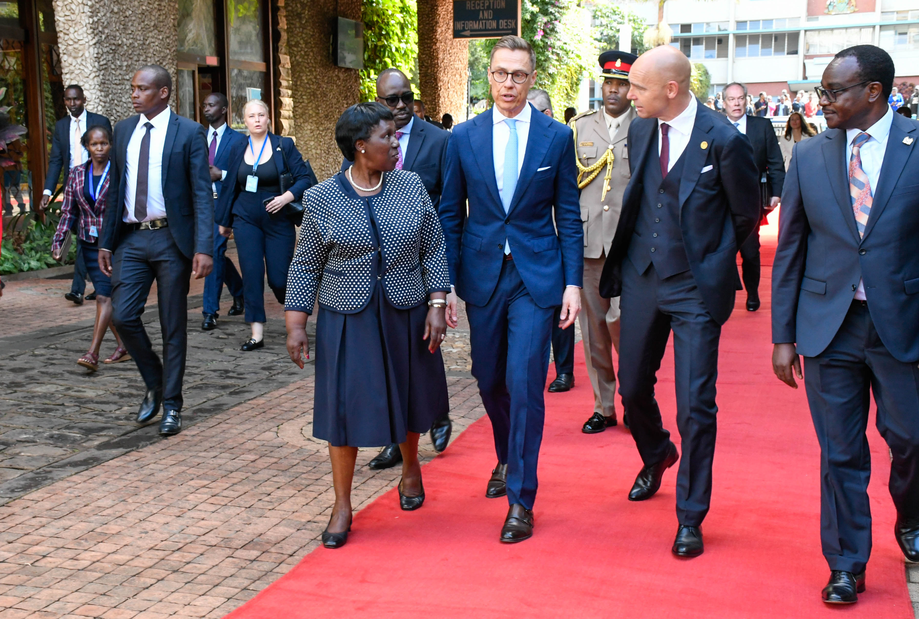 President Stubb of Finland arrives at UoN for his public lecture