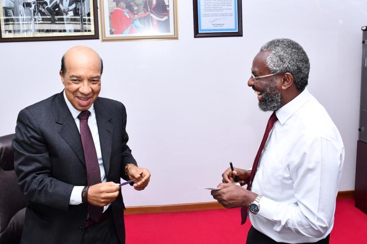 VC Kiama with Ambassador of Brazil to Kenya