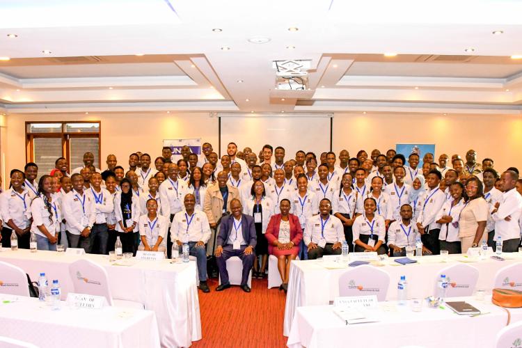 UNSA Leadership take a group photo with management during the Leadership Training Workshop in Mombasa